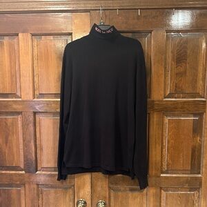 RIPNDIP "Must Be Nice" Mock Neck Turtleneck Black Pink Embroidery Men's Size XL